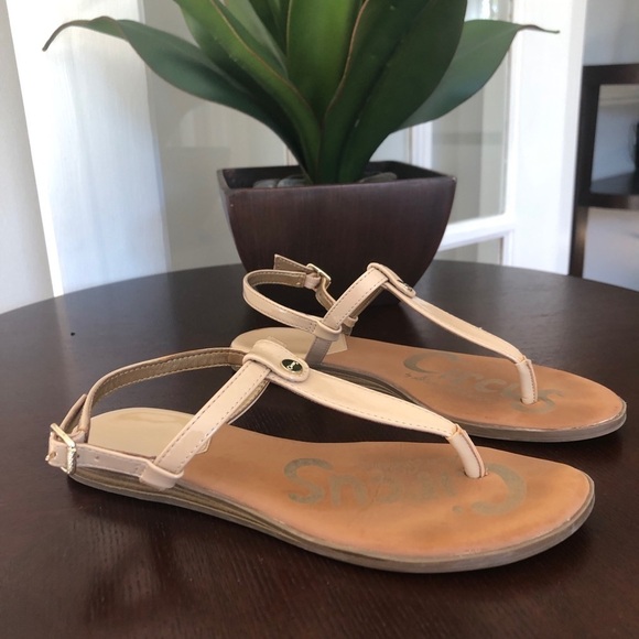 Circus by Sam Edelman Cayden nude patent T strap sandal shoes size 6 - Picture 2 of 9